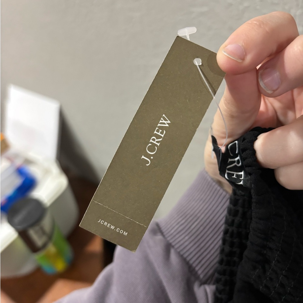 NWT J. Crew Sweetheart Bustier Tank Top in Drapey Crepe in Black size 16 - Picture 6 of 9